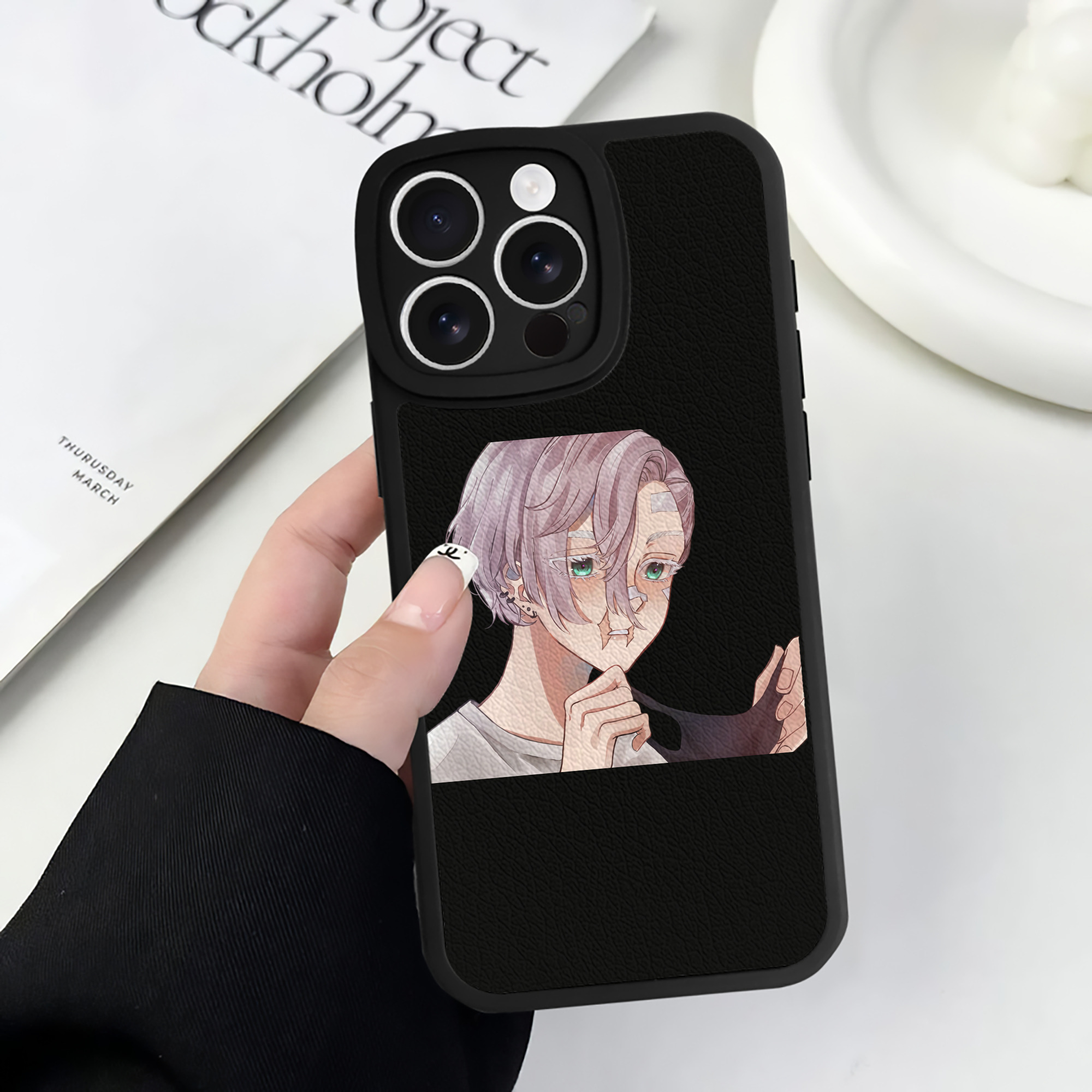 （画像用） 東京リベンジャーズ Tokyo Revengers 【iPhone 16シリーズ対応】シリコンスマホケース（レザー調） 材質：シリコン